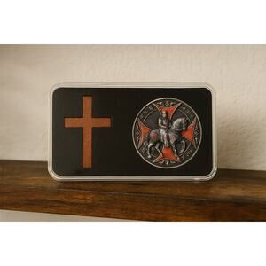 ✨ Handmade Knights Templar Challenge Coin Display Capsule ✨ SAME/NEXT DAY SHIP